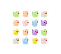 16PCS Duck Charms Set, Colorful 3D Resin Shoe Accessories, Fun & Funny Decorations for Adults & Kids, Mini Duck for Keyrings & Novelty Toy Story Inspired Designs