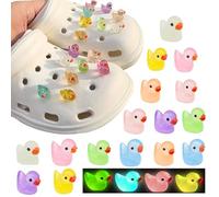 16PCS Duck Croc Charms - Fun & Colourful Duck Shoe Accessories for Crocs, Perfect for Adults & Kids, Easy to Attach & Durable Decorations