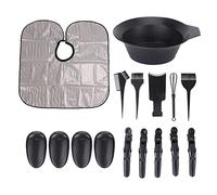 16PCS Dye Coloring Kit with Brush Bowl Set, Professional DIY Dye Tools Including Cape Highlight Board Duckbill Clip Tinting Bowl for Salon Use