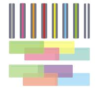 16PCS Dyslexia Overlays Guided Reading Highlight Strips Dyslexia Overlays Aids for Children Coloured Overlays for Dyslexia Tinted Guided Strips Ideal for Dyslexia ADHD Irlen Syndrome and Visual Stress