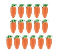 16PCS Easter Carrot Drawstring Gift Bag - Carrot Shaped Treat Bags Easter Basket Stuffers, Candy Gift Goodie Bags for Egg Hunt Outdoor Party Supplies