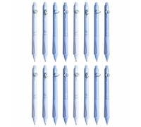 16PCS Erasable Ballpoint Pens, Black Color, Cute Rollerball Retractable Pen for Drawing Writing Planner Journaling Crossword Puzzles Office Supplies (BU)