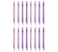 16PCS Erasable Ballpoint Pens, Black Color, Cute Rollerball Retractable Pen for Drawing Writing Planner Journaling Crossword Puzzles Office Supplies (PE)