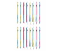 16PCS Erasable Ballpoint Pens, Black Color, Cute Rollerball Retractable Pen for Drawing Writing Planner Journaling Crossword Puzzles Office Supplies (CD)