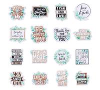 16pcs Eucalyptus Inspirational Quote Magnets, Positive Encouragement Saying Motivational Gratitude Appreciation Magnetic Mental Health Kindness Affirmation Magnets for Fridge Whiteboard Decor Gift