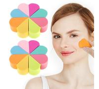 16pcs Face Paint Sponges Foundation Sponges for Liquid Makeup Petal Face Painting for Foundation Cosmetic Wedges Sponge Reusable Face Sponges Cleansing for Liquid Cream Concealer