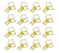16pcs Five Pointed Star Metal Photo Clip for Bills and Papers