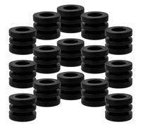 16pcs Foosball Washer Pads for 1.4m Table, Plastic Black Parts | Easy Installation, Lightweight Pieces, Smooth Surface Finish, Suitable for Most Table Football Game Tables