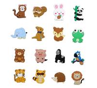 16pcs Fridge Magnets Animals Shapes, Large Size Animal Fridge Magnets, Magnetic Animals Rubbers, Cute Cartoon Farm Animals Fridge, Panda/Rabbit/Fox/Bear Fridge Magnets