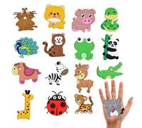 16PCS Fridge Magnets for Kids, Cute Animal Fridge Magnets - Educational Magnetic Set for Toddlers 3-5, Durable Strong-Magnetic Reusable Toys, Fun Animal Magnets for Kids’ Home & Learning, Kindergarten