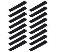 16Pcs Furniture Plastic Leveling Supports - Adjustable Stabilizers for Tables, Chairs, Doors & Toilets. Durable, Non-Rot, Easy to Snap & Cut, Black.