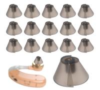 16pcs Hearing Aid Domes Compatible with Resound, Silicone Hearing Aid Ear Tips Replacement Soft and Flexible for Long-Term Comfort