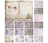 16pcs Journal Material Decorative Scrapbook Paper