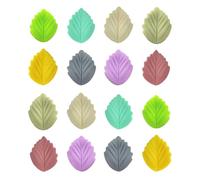 16pcs Knitting Needle Stoppers, Cute Leaf Needle Point Protector 8 Colors Stitch Tip Covers Silicone Needle End Caps Sewing Quilting Sewing Accessories, Knitting Needle Stoppers, Knitting Accessories