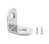 16Pcs L Brackets Corner Brace, 30mmx30mm Heavy Duty Small Brackets, Stainless Steel Right Angle Brackets, 90 Degree Bracket for Wood Shelves Dressers Chairs with 40PCS Screws(1.18 x 1.18 inch)