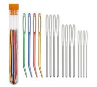 16pcs Large-Eye Blunt Needles,Knitting Needles,Large Eye Stitching Needles Sewing Needles Stainless Steel Needles Sewing Needles Wool Needle Hand Knitting Needles for Crochet Projects