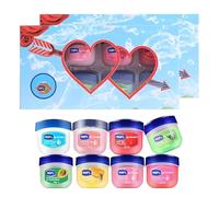 16pcs Lip Balm, Lip Balm Multipack with 8 Flavors, Set for Dry Cracked Lips, Mini Gift Set, Includes Honey, Avocado, Rose, Sakura, Peach, Lemon, Strawberry, 7g Each