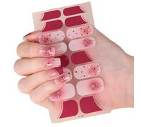 16Pcs Lucky Cartoon Nails Decals Not Need Heat with Protective Layer Safe Chinese New Year Theme Nails Stickers Fashion Nail Art Stickers.