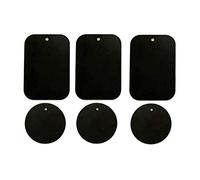 16pcs Magnetic Mount Metal Plates for Smartphones and Devices, Universal and Iron Stickers, Easy Mounting for Car Phone Magnet Holders, Black Adhesive Phone Mount