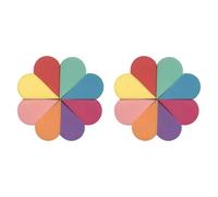 16PCS Makeup Sponge Face Paint,Reusable Petal Shape Mini Mixed Color Face Painting Sponges,Powder Puffs Makeup Blender for Cleansing Cream Concealer & Face Makeup Sponges