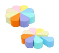 16Pcs Makeup Sponge Face Paint Sponges, Reusable Soft Petal Shape Mini Mixed Color Foundation Sponge, Make Up Sponges for Foundation, Creams and Powders