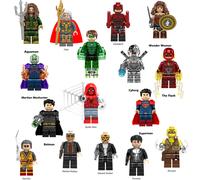 16Pcs Marvel Avengers Super Heroes Mini Figures Thor Dc Set toy for children Fit Lego
