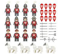 (16PCS Medieval Knights -E) 48PCS Medieval Knights dragon soldiers building castles MiniFigures Fits Lego
