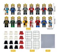 (16PCS Medieval Knights -G) 48PCS Medieval Knights dragon soldiers building castles MiniFigures Fits Lego
