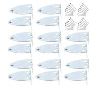 16pcs Metal Blinds Hold down Brackets with Integrated Pins and Screws