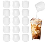 16Pcs Mini Ceramic Milk Jugs 50ml, Small Porcelain Creamer Pitchers