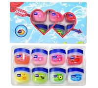 16Pcs Mini Lip Balm Set, Lip Scrub Exfoliator, Lip Balm Multipack, Flavours Original, Honey, Avocado, Rose, Sakura, Peach, Lemon, Strawberry Mini Lip Balms Lip Scrub for Dark Lips Teenage Girls Gifts