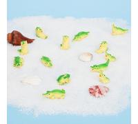 16pcs Mini Resin Crocodiles, Cute Mini Alligator Figures Resin Miniature Animals Figures Reptile Miniature Crocodile Figurines for Garden Home Decor DIY Accessories
