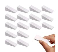 16pcs Nail Art Sponges,Make Up Wedges Cosmetic Wedges Nail Art Sponges Triangle Shape Foundation Beauty Tool,Triangle Make Up Sponges Cosmetic Sponge Wedges for Girls Women Beauty Tool(White)