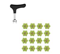 16Pcs Outdoor Golfs Shoe Spikes Replacement Studs Nonslip Pin Fast Twists Cleats Golfs Shoes Accessories Nonslip Golf Pin Fast Twists Turn Screw Studs