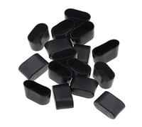 16Pcs Oval Furniture Feet Pads Rubber Table Chair Leg End Caps Covers Tips Floor Protectors To Protect Hardwood Floor From Scratches And Damages Black 20x40mm Rubber Feet, Rubber Feet