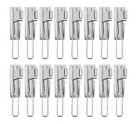 16pcs P51 Can Openers, Stainless Steel Military Can Opener with Chains Manual Camping Can Opener Portable Emergency Can Opener Practical Survival Can Opener for Outdoor Travel Camping