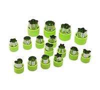 16pcs Pie Fruit and Cookie Stamps Mold with Various Cute Shapes Wide Application Interesting Cooking Cookie Stamps Mold