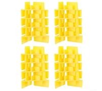 16Pcs Plastic Tray Stackers Compatible with for Harvest Right Freeze Dryer, Crack-Resistant Organizers Freeze Dryer Machine Accessories 1.38in Spacing(Yellow)