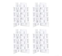 16Pcs Plastic Tray Stackers Compatible with for Harvest Right Freeze Dryer, Crack-Resistant Organizers Freeze Dryer Machine Accessories 1.38in Spacing(White)