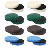 16pcs Power Scrubber Pad Set Compatible with Dremel Versa PC10 Ruby Horsepower Includes 4 Foam, 4 Kitchen, 4 Performance, 4 Microfibre Pads Electric Cleaning Tool Replacement Scouring Pads Accessories