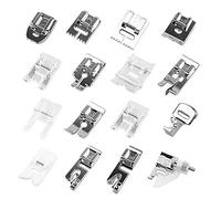 16PCS Professional Sewing Machine Presser Feet Set, Includes Blind Stitch & Darning Foot, for Janome Brother Singer, Crafting & Garment Repair Kit