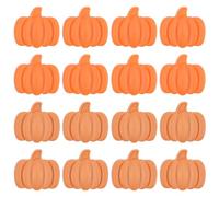 16pcs Pumpkin Silicone Focal Beads - Pumpkin Shaped Holiday Crafts Beads for Keychain Making, DIY Bracelets, Lanyard Making, Pens