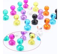 16pcs Push Pins Magnetic,Magnetic Thumb Tacks,Strong small magnets,Fridge Magnets,Coloured Whiteboard Magnets,for Fridge,Pin Board,White Board,Picture magnet,Picture(8 Color)