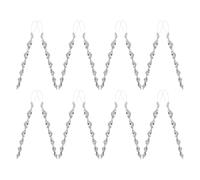 16pcs Reflective Scare Rods Hanging Spiral Silver Plastic for Gardens