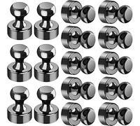 16Pcs Refrigerator Magnets, Magnetic Push Pins, Strong Fridge magnets, Magnetic Thumb Tacks, Whiteboard Magnets, Neodymium Magnets Push Pins-12 x 16 mm.