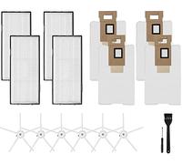 16Pcs Replacement Dust Bag Filter Side Brush Kit Compatible with Roboro-ck S7 S7 PLUS T7 PLUS T7S Vacuum Accessories