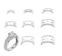 16PCS Ring Adjuster for Loose Rings, Invisible Tightener Transparent Ring Resizer Guards Spacer Adjuster Never Come Off and Spin Suitable for Women Men