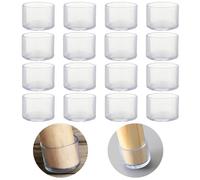 16Pcs Round 30mm Silicone Chair Leg Floor Protectors, Chair Leg Caps, Furniture Foot Protectors, Free Moving Table Leg Covers, Stool Leg caps to Prevent Hardwood Floor Scratches and Reduce Noise