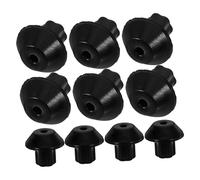 16pcs Rubber Gas Stove Feet Pads Black Anti-slip Height