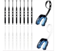 16pcs Rugby Mouth Guard Strap, Replacement Strap Football Mouthguard Tether for Teens Sports Boxing Taekwondo Hockey Basketball for Most Mouthguards